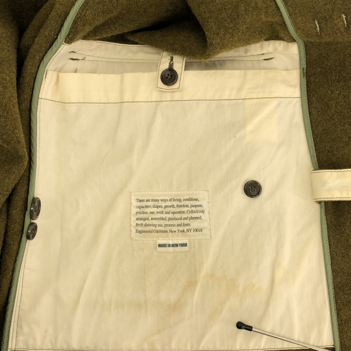 Engineered Garments | FREAK'S STORE 獨家羊毛粗呢大衣 | S 碼 | 男款