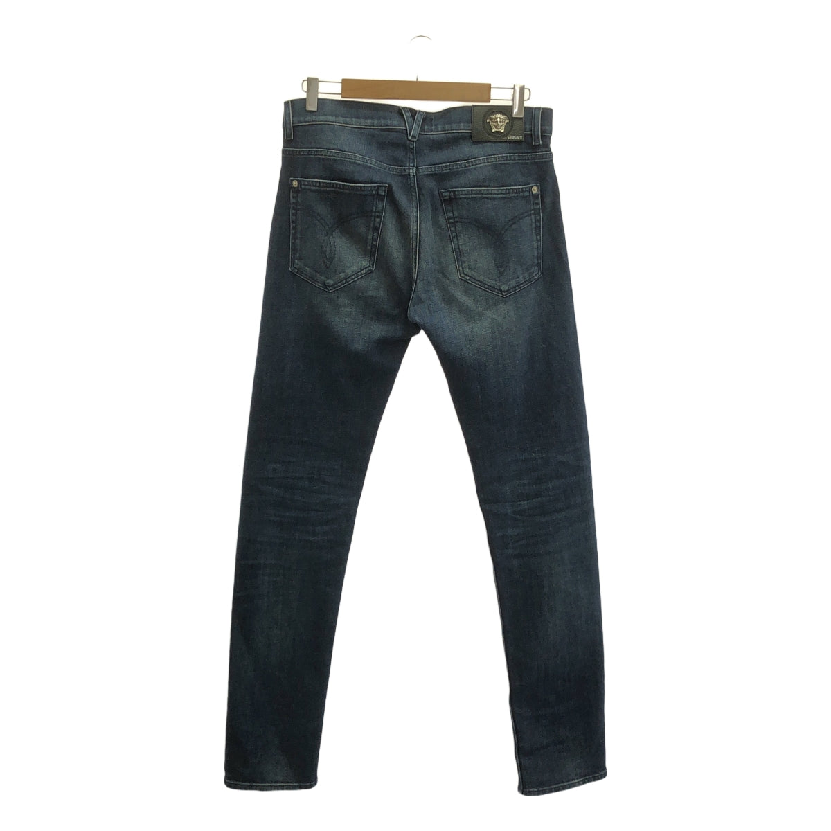 詹尼范思哲 |破舊美杜莎貼片牛仔褲 |尺寸 32 |靛藍 |男士