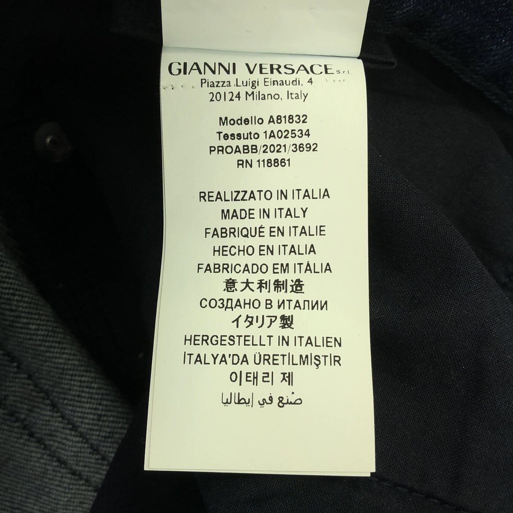 Gianni Versace / ジャンニヴェルサーチ | ダメージ加工 メデューサパッチ デニムパンツ | 32 | インディゴ | メンズ