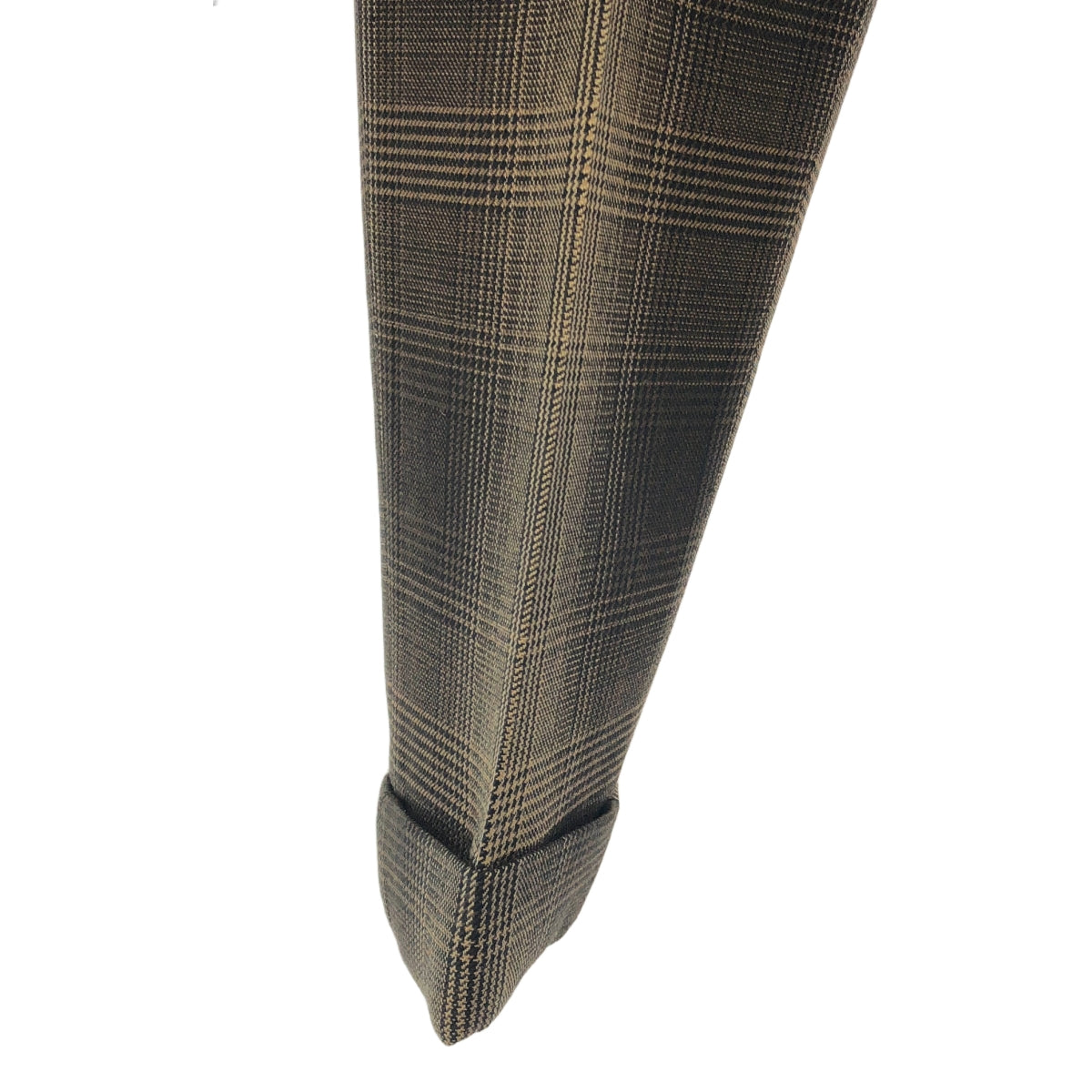 【美品】  SCYE / サイ | チェック 2B テーラードジャケット スラックス セットアップ | 36 | ブラウン | メンズ