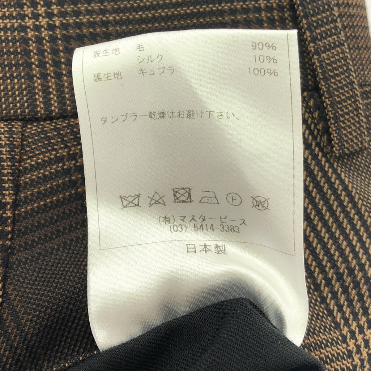 【美品】  SCYE / サイ | チェック 2B テーラードジャケット スラックス セットアップ | 36 | ブラウン | メンズ