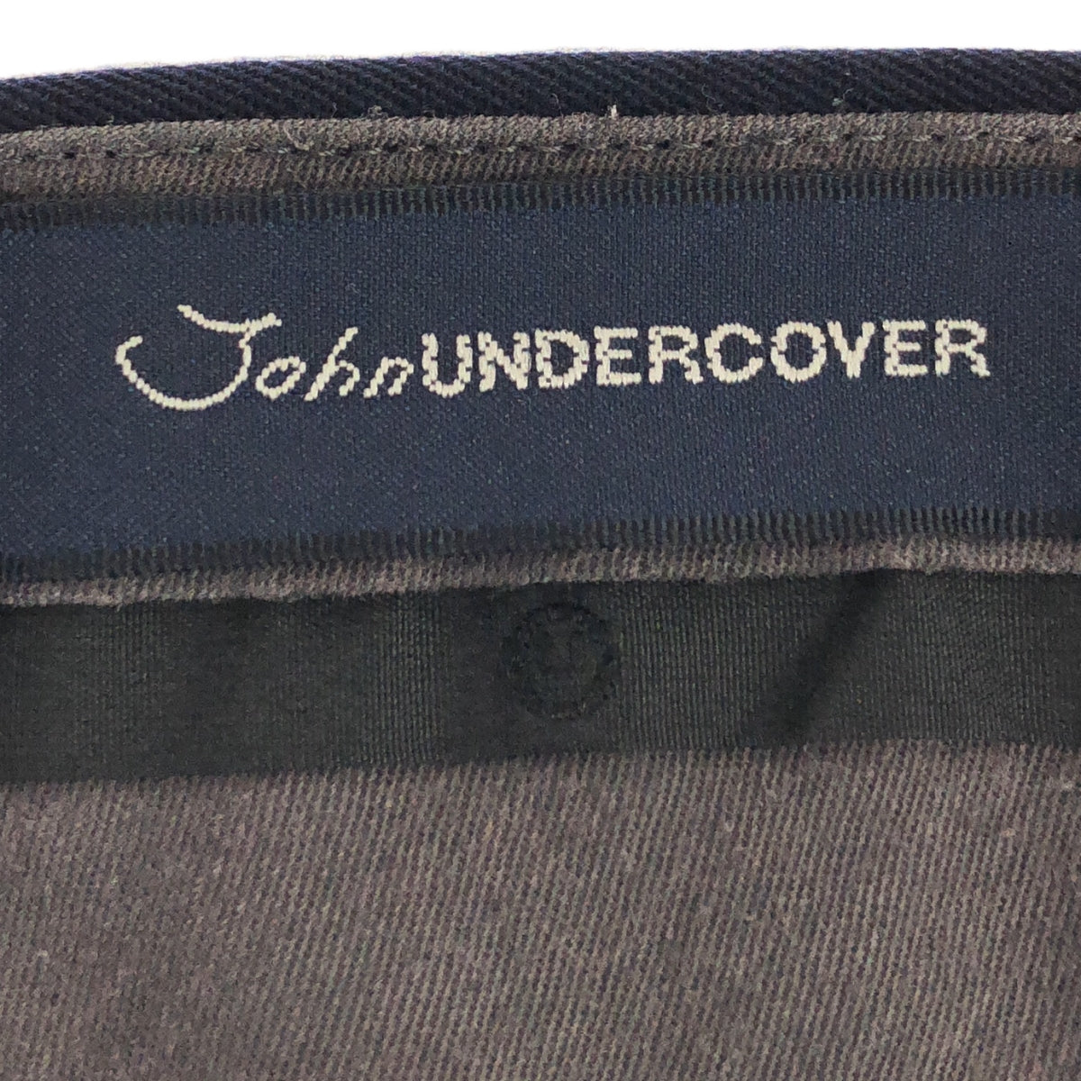 John UNDERCOVER / ジョンアンダーカバー | ステッチワーク スラックス パンツ | 3 | ネイビー | メンズ