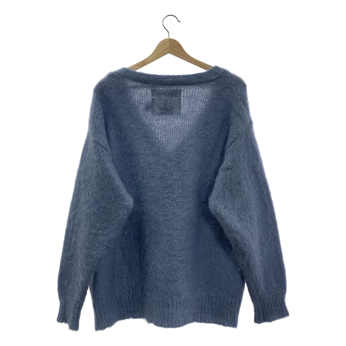 DAIRIKU / ダイリク | 2021AW | Brat Pack / Molly Mohair Knit Cardigan モヘア Vネック カーディガン | F | ブルー | メンズ