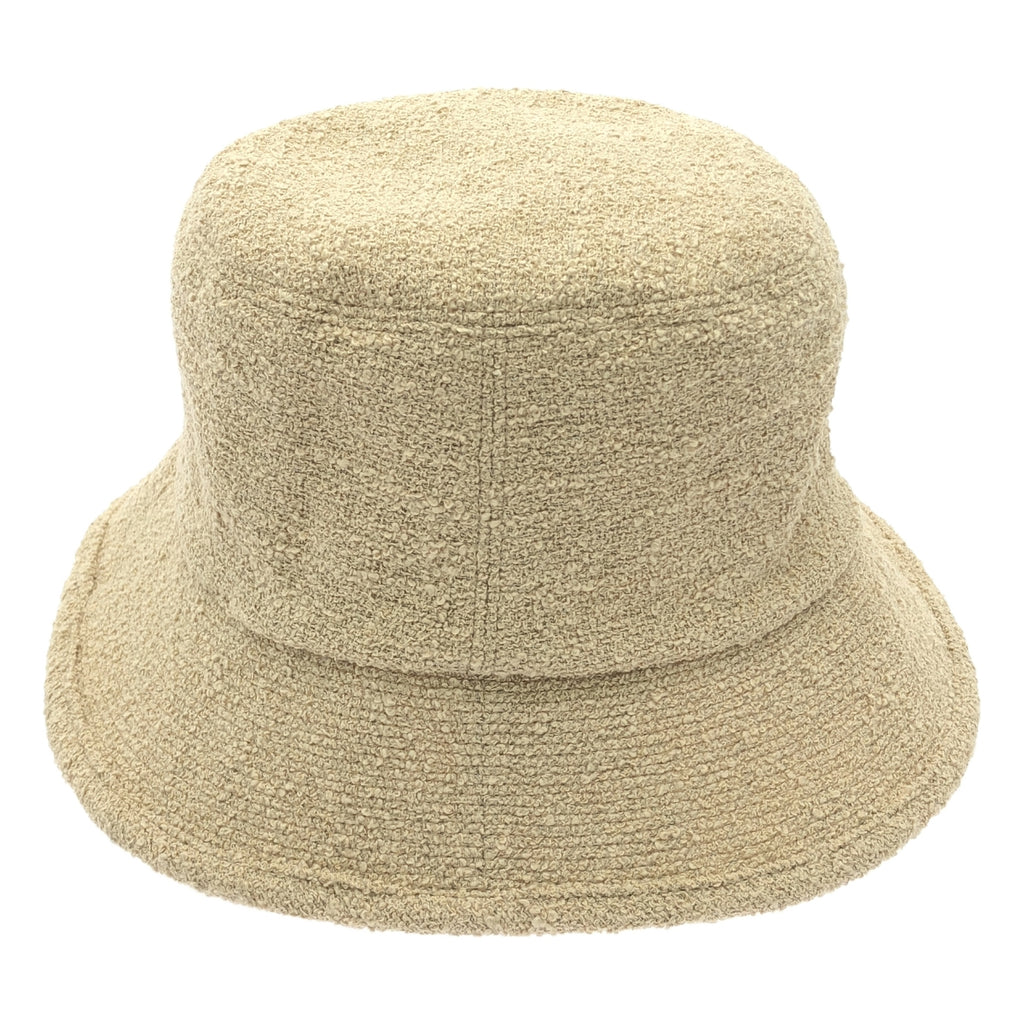 【미품】 WRYHT / 라이트 | 2024SS | DOUBLE FACE BUCKET HAT 뒤집을 수 있는 버킷 모자 | 1 | 베이지 / 화이트 | 여성