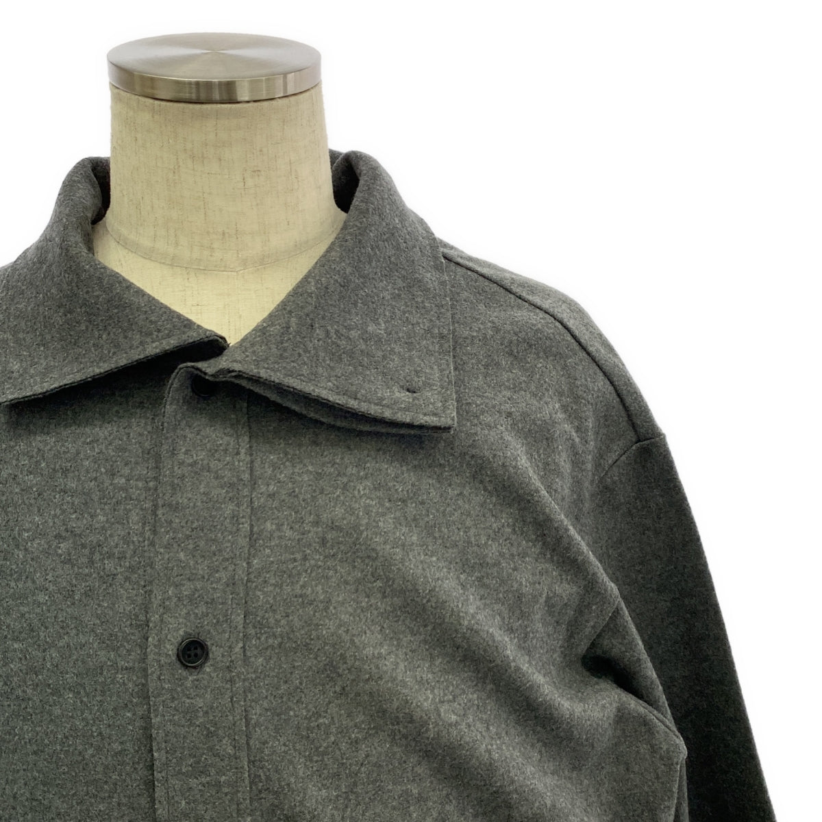 【美品】  YOHJI YAMAMOTO POUR HOMME / ヨウジヤマモトプールオム | 2018AW | ウール ロング コート | 3 | グレー | メンズ