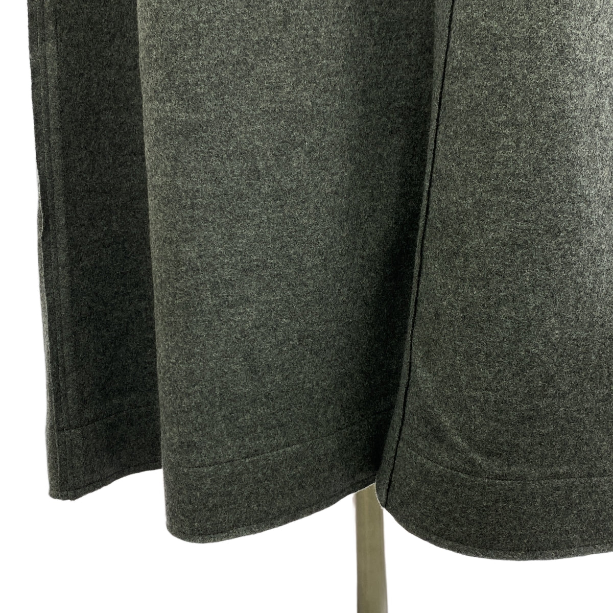 【美品】  YOHJI YAMAMOTO POUR HOMME / ヨウジヤマモトプールオム | 2018AW | ウール ロング コート | 3 | グレー | メンズ