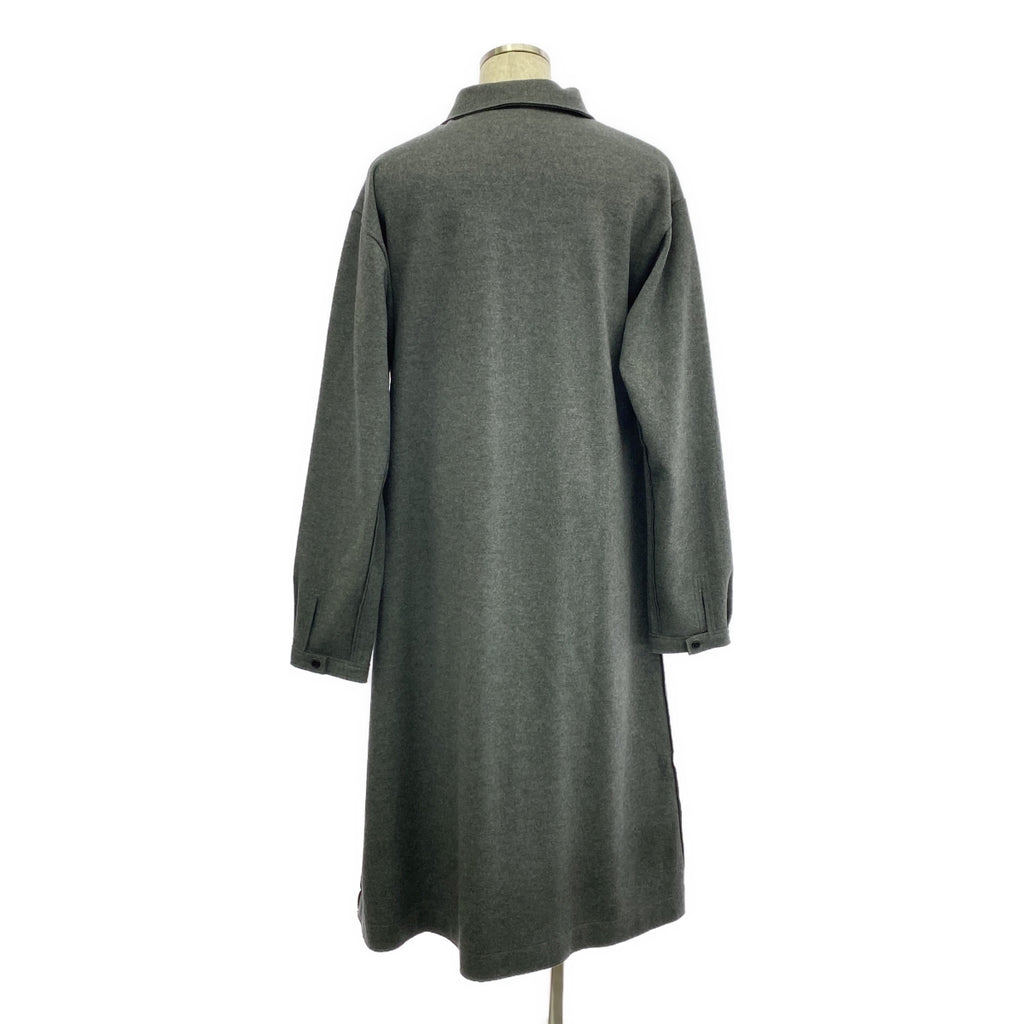 【美品】  YOHJI YAMAMOTO POUR HOMME / ヨウジヤマモトプールオム | 2018AW | ウール ロング コート | 3 | グレー | メンズ