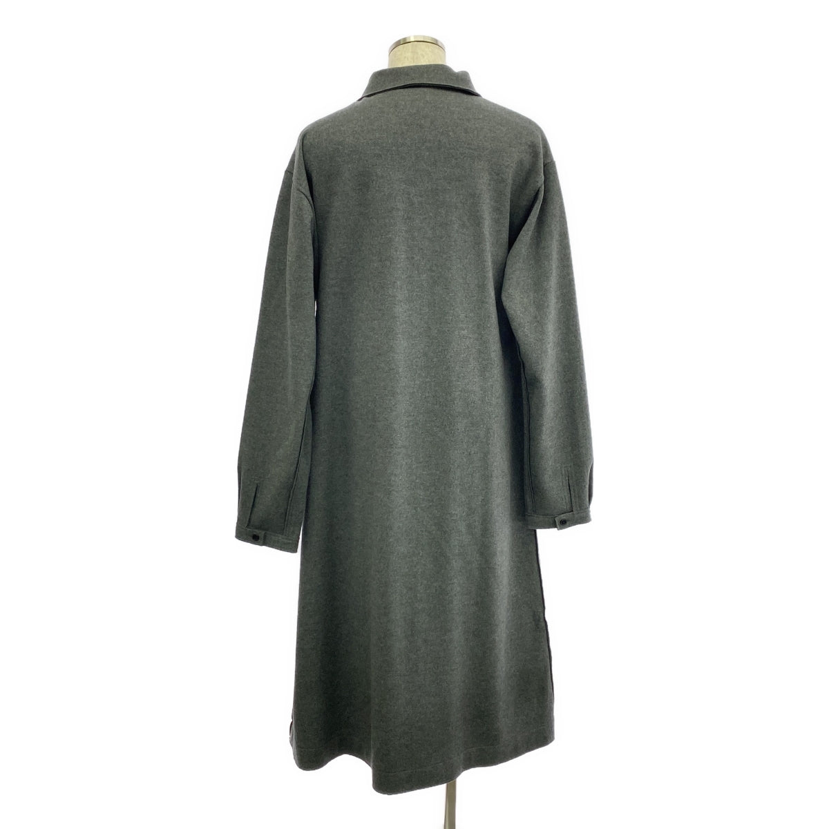 【美品】  YOHJI YAMAMOTO POUR HOMME / ヨウジヤマモトプールオム | 2018AW | ウール ロング コート | 3 | グレー | メンズ