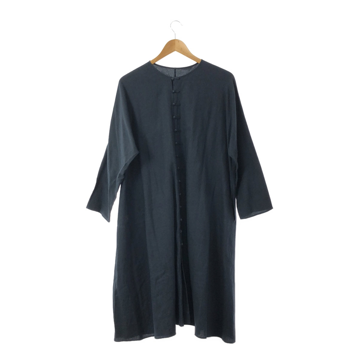 JURGEN LEHL / Jurgen Lehl | Mao collar dress | M | Navy | Women's