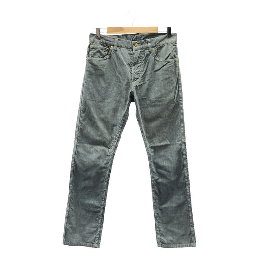 visvim / Visvim | FLUXUS 11 SLUB (CORDUROY) / Leather patch corduroy pants | 1 | Gray | Men's