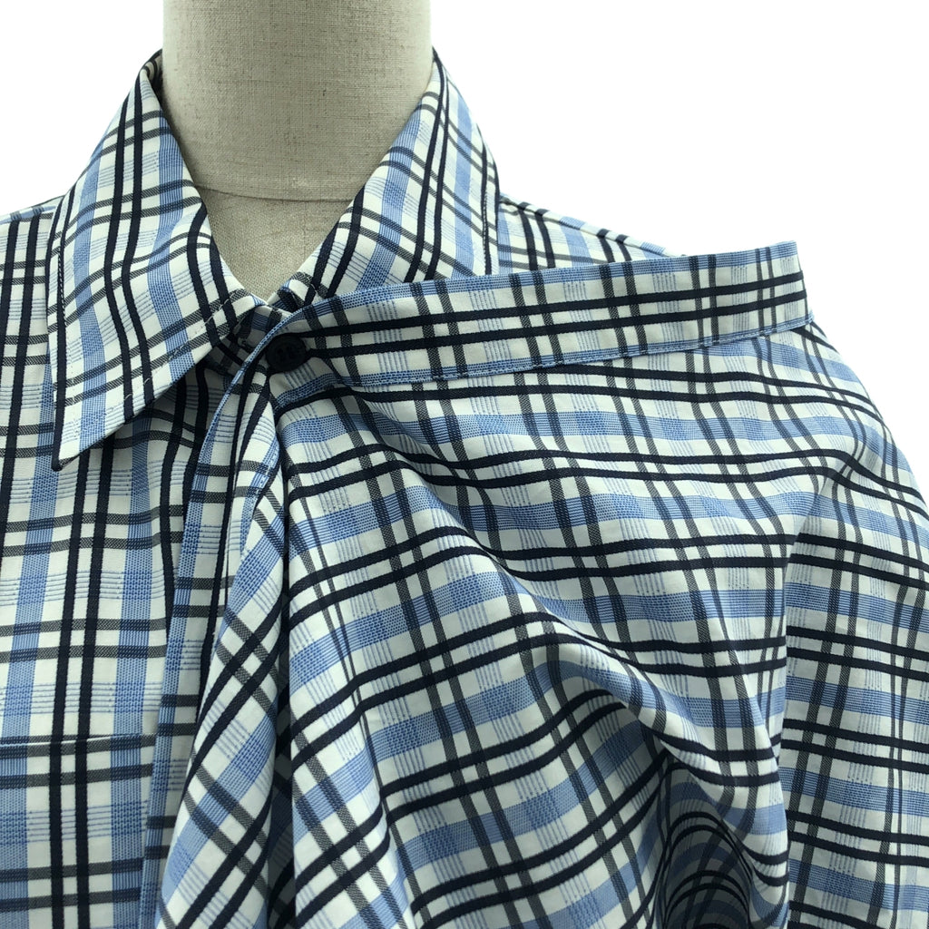 Litkovska / 리트코프스카 | 코튼 체크 스톨 셔츠 | 34 | 블랙/블루/화이트 | 여성