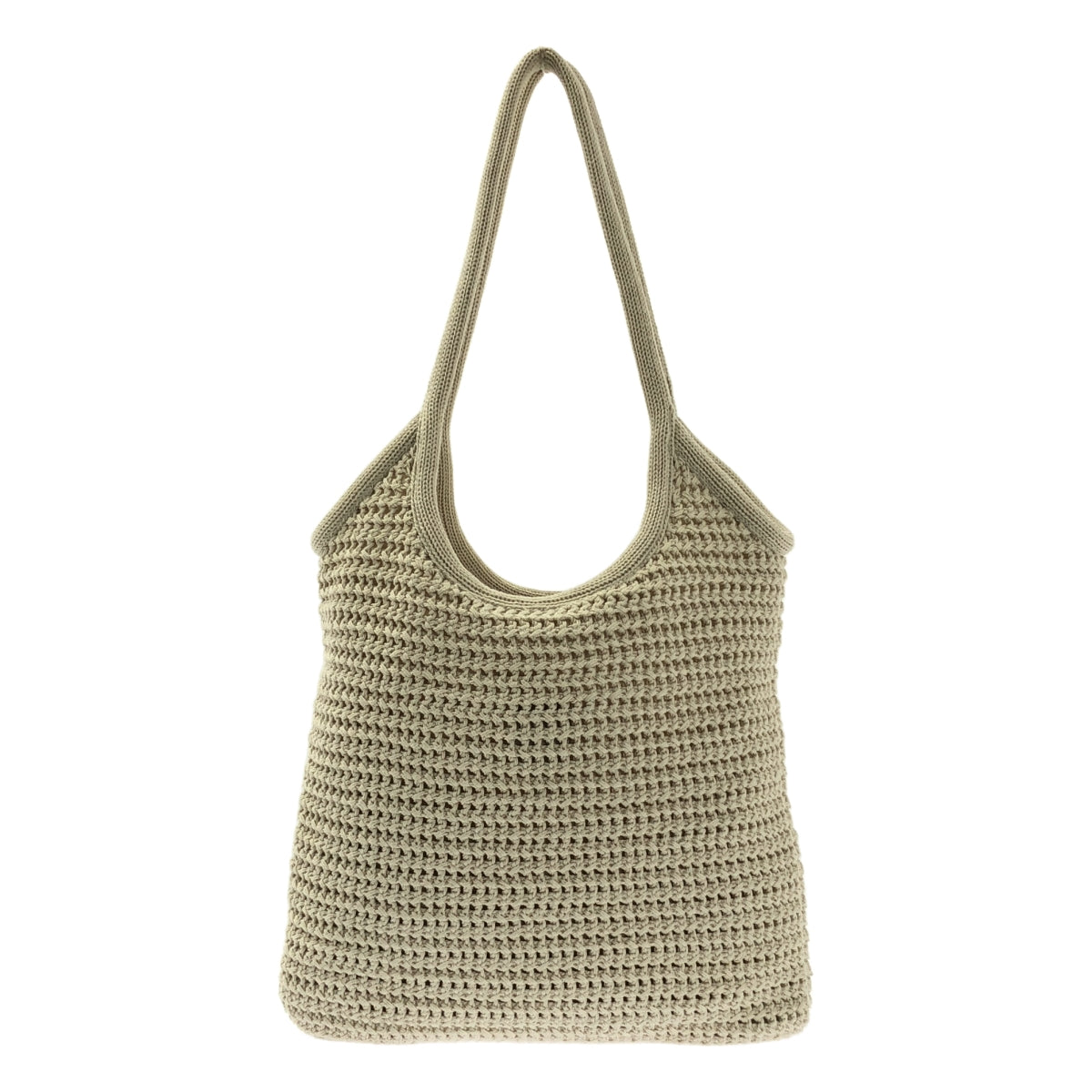 [狀況極佳] Miu Miu | 常春藤拉菲草效果手提包 | 米色 | 女款