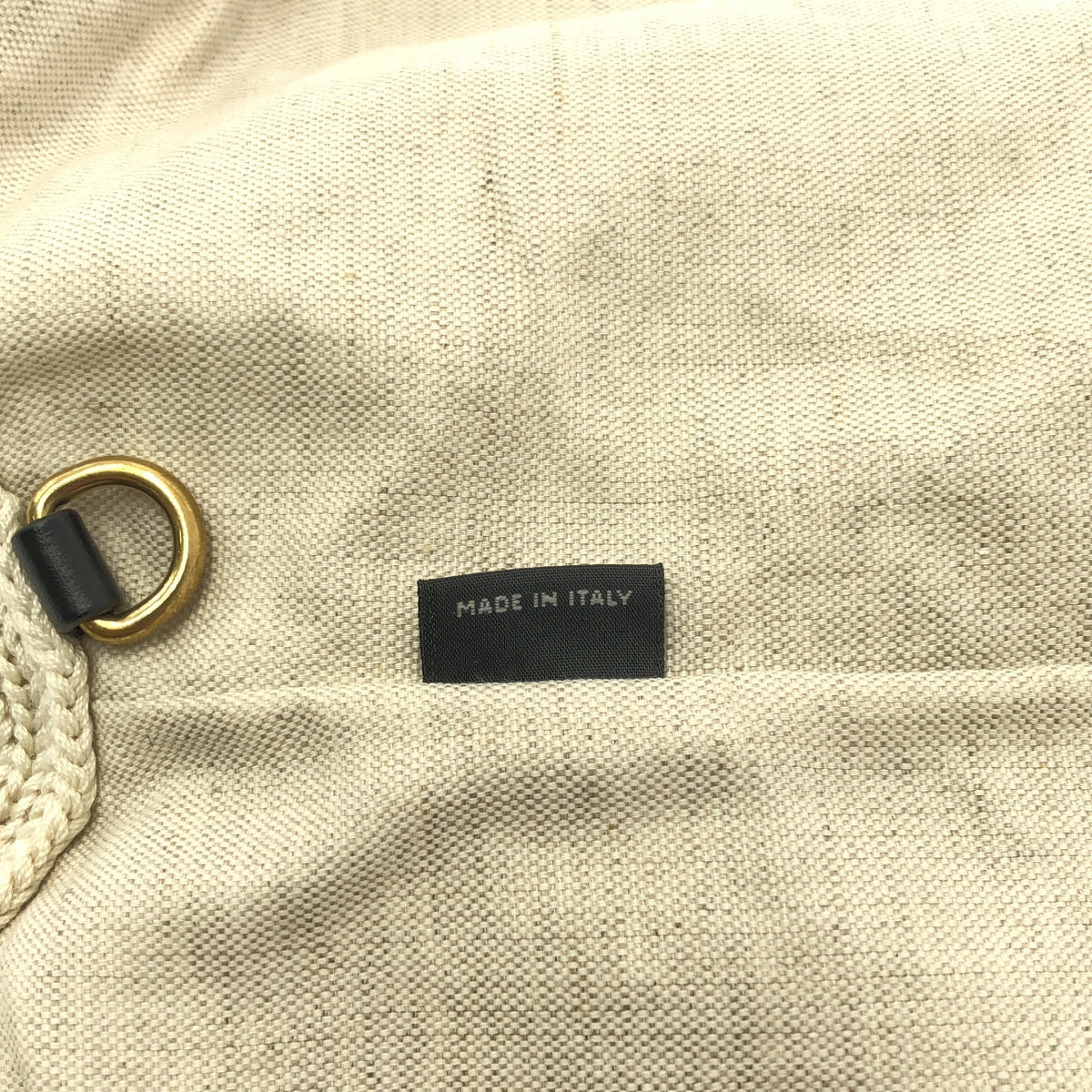 [狀況極佳] Miu Miu | 常春藤拉菲草效果手提包 | 米色 | 女款