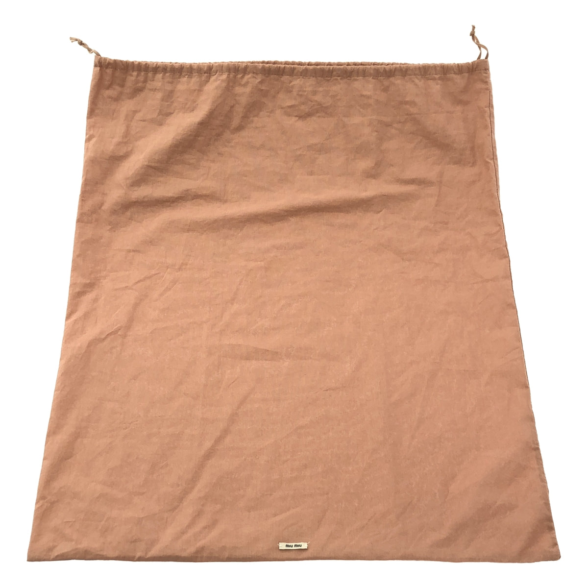 [狀況極佳] Miu Miu | 常春藤拉菲草效果手提包 | 米色 | 女款