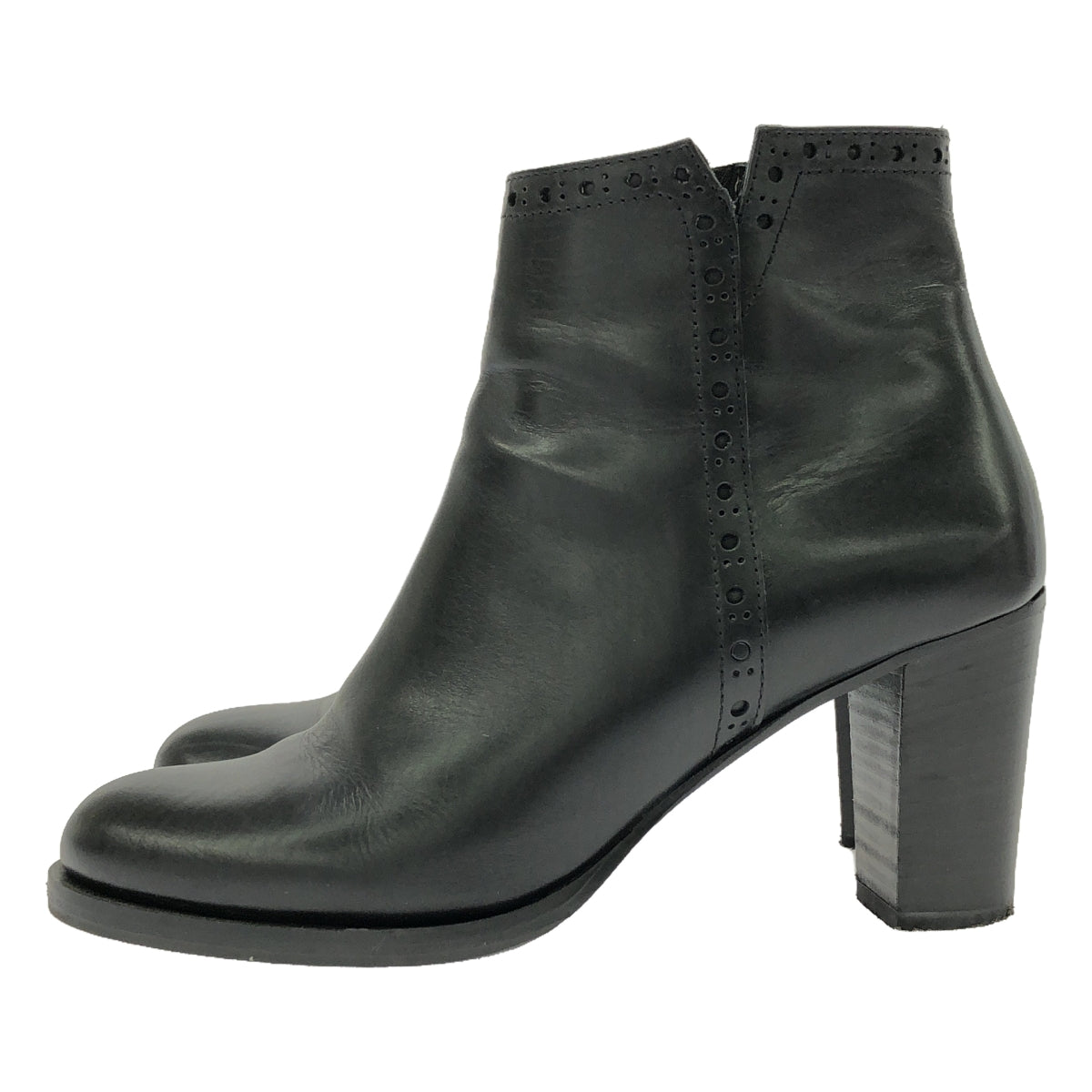 Luca Grossi / 루카 그로시 | 윙 팁 짧은 부츠 | 37 | 블랙 | 여성