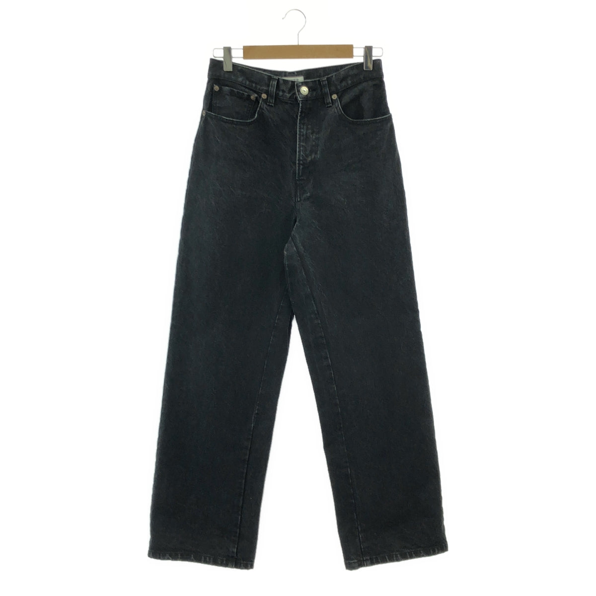 【新品】  None / | RIVER / リバー リメイクデザインデニムパンツ | M | ブラック | レディース