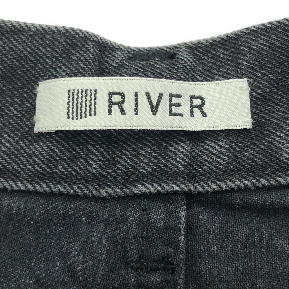 【新品】  None / | RIVER / リバー リメイクデザインデニムパンツ | M | ブラック | レディース