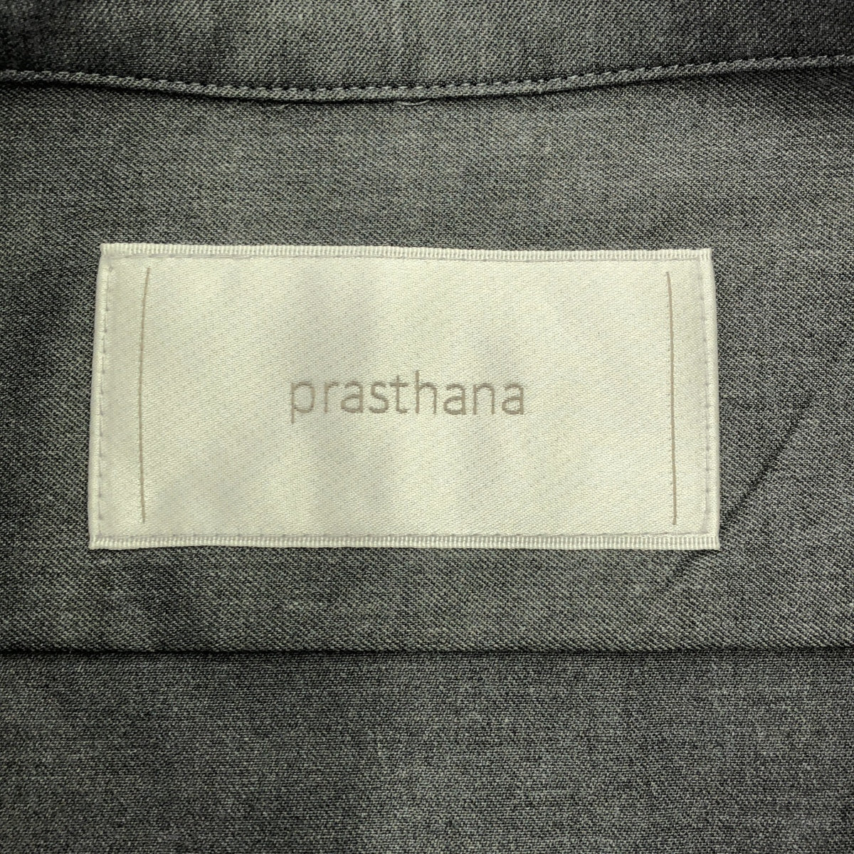 【신품】 prasthana / 프라스타나 | lace up fatigue shirt / 셔츠 | M | 그레이 | 남성