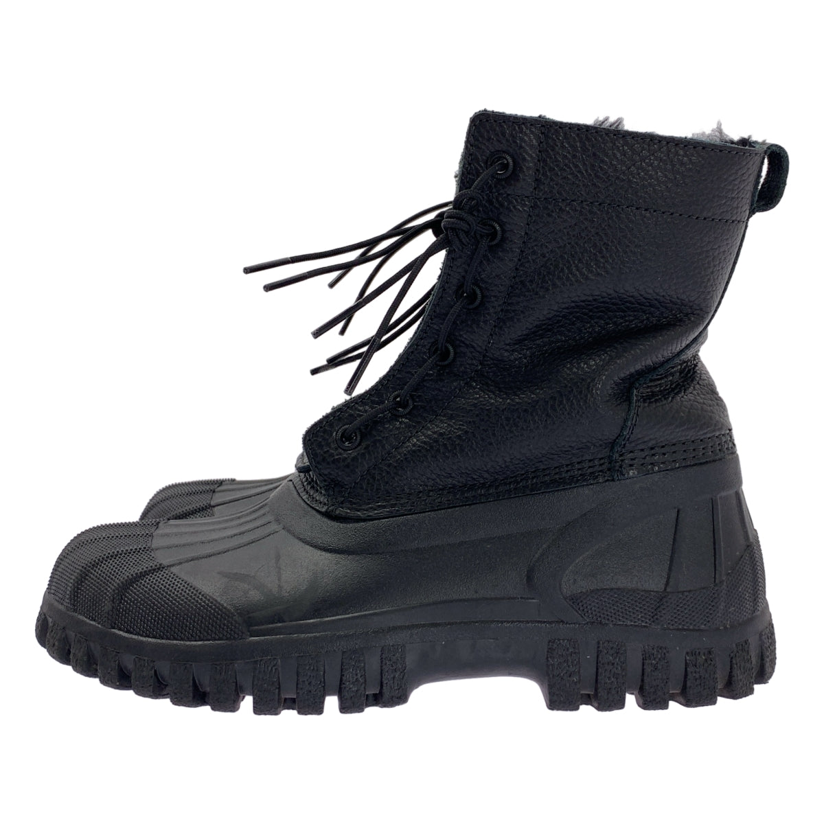 [狀況極佳] nonnative / Nonnative | x DIEMME 皮革蟒蛇皮拉鍊靴 | 尺寸 37 | 黑色 | 男款