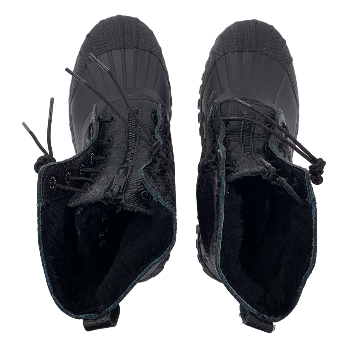 [狀況極佳] nonnative / Nonnative | x DIEMME 皮革蟒蛇皮拉鍊靴 | 尺寸 37 | 黑色 | 男款