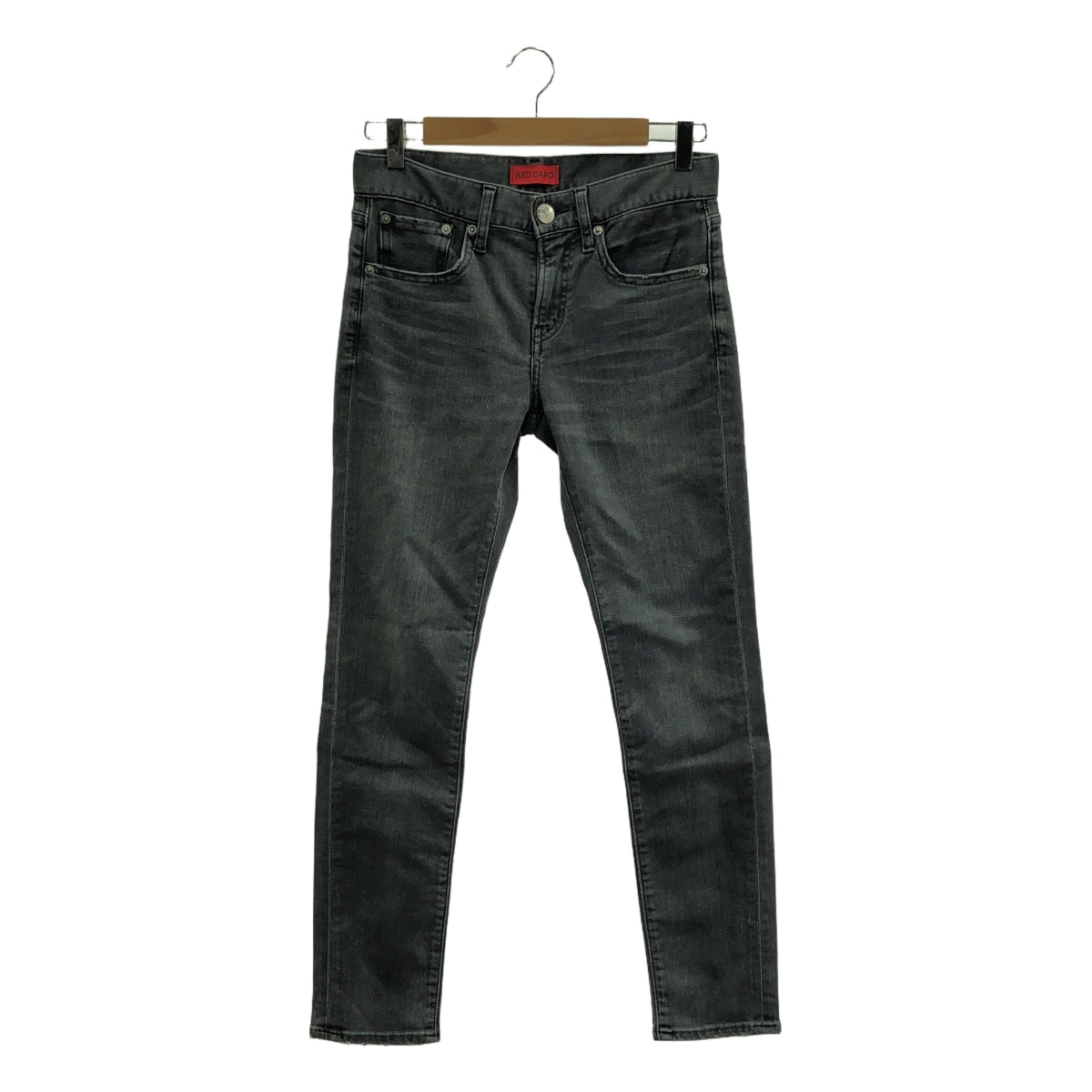 紅牌 |週年紀念彈性錐形黑色牛仔褲 |尺寸 23 |黑色 |女性的