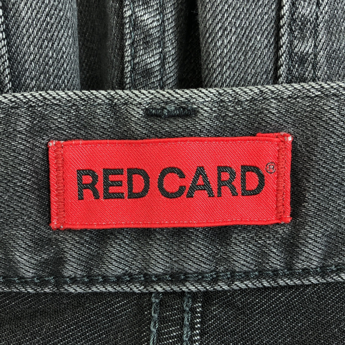 RED CARD / レッドカード | Anniversary ストレッチ テーパード ブラックデニムパンツ | 23 | ブラック | レディース