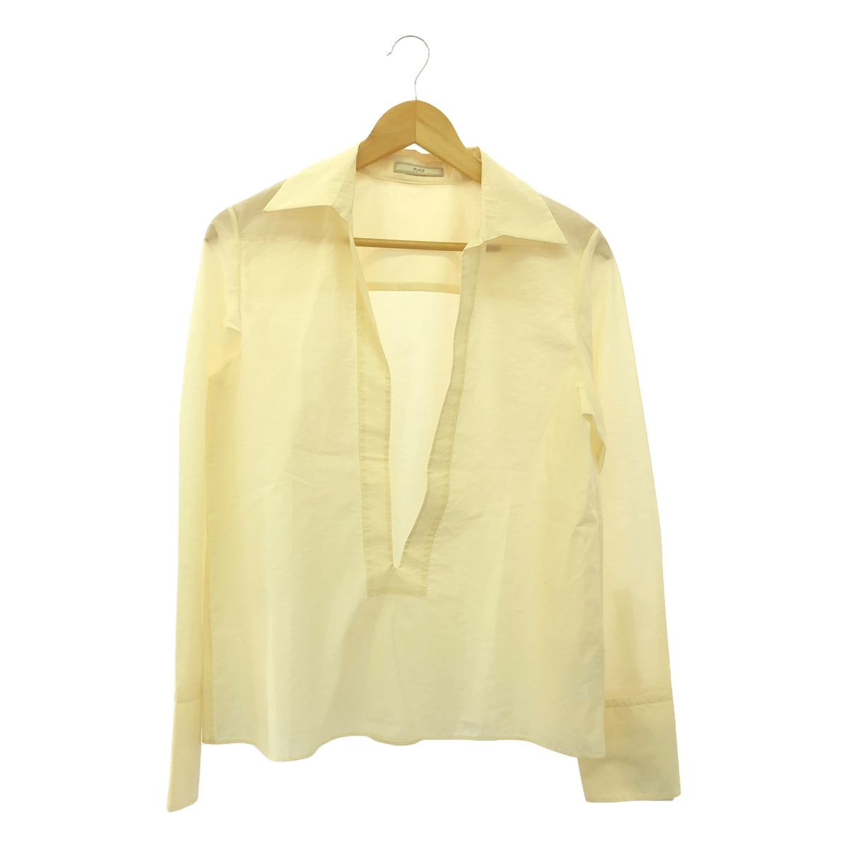 Plage / Plage | 2023SS | Sheer band collar shirt | 36 | Women's