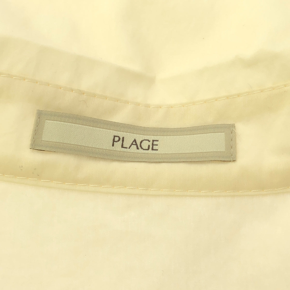 Plage / Plage | 2023SS | Sheer band collar shirt | 36 | Women's