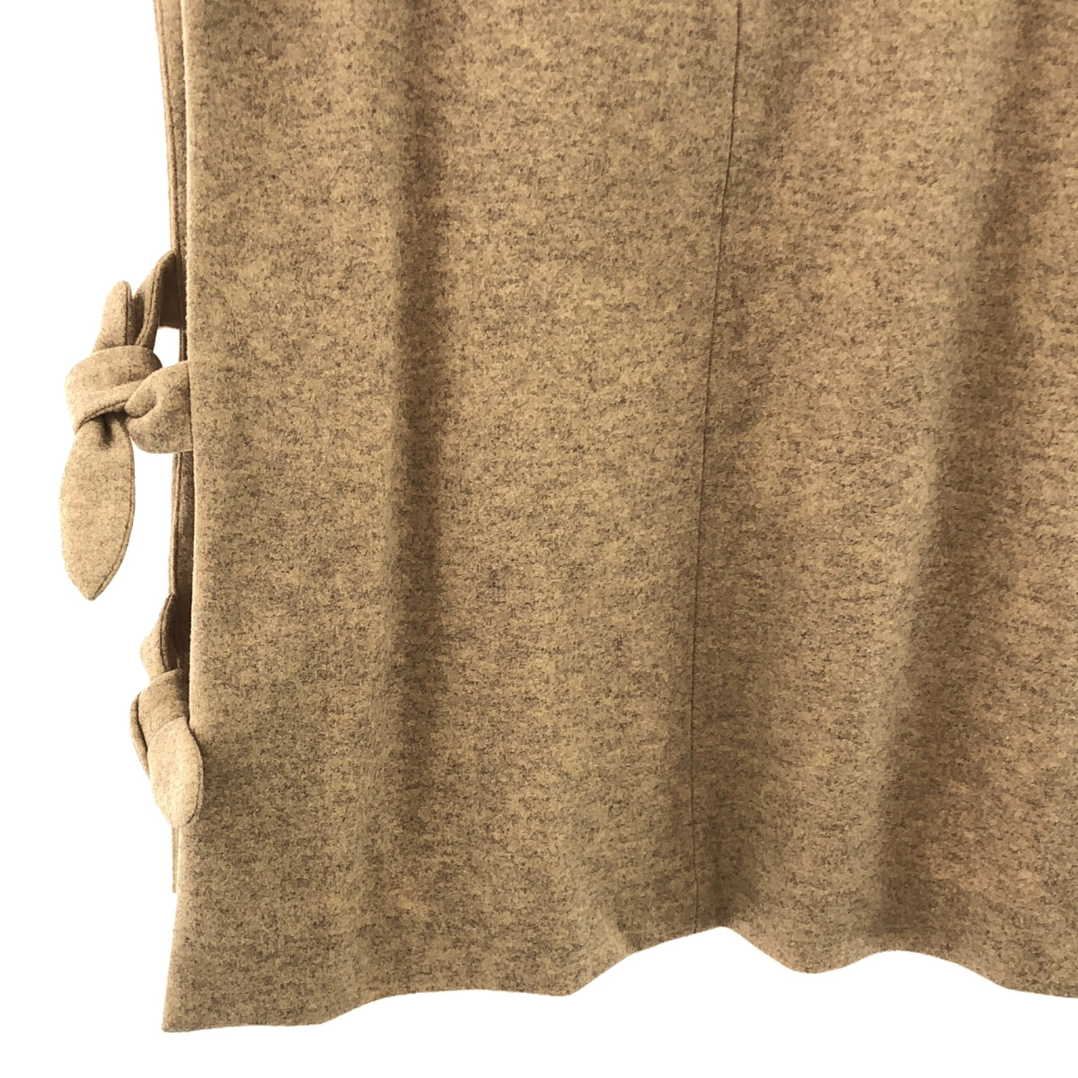 【美品】  Cen. / セン | 2022AW | ウールライク リボンベスト | F | ベージュ | レディース