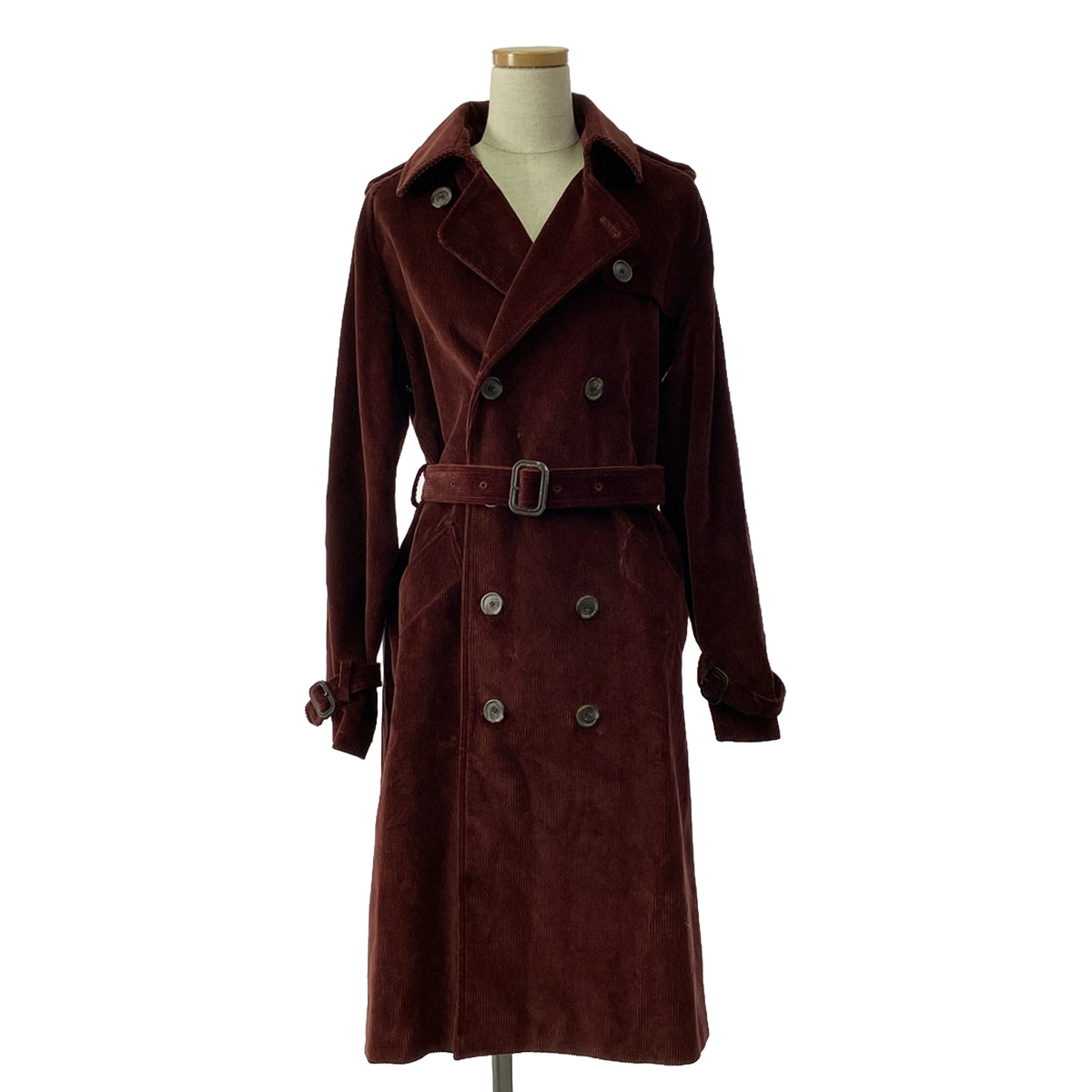 APC / A.P.C. | Corduroy trench coat | 36 | Bordeaux | Women's