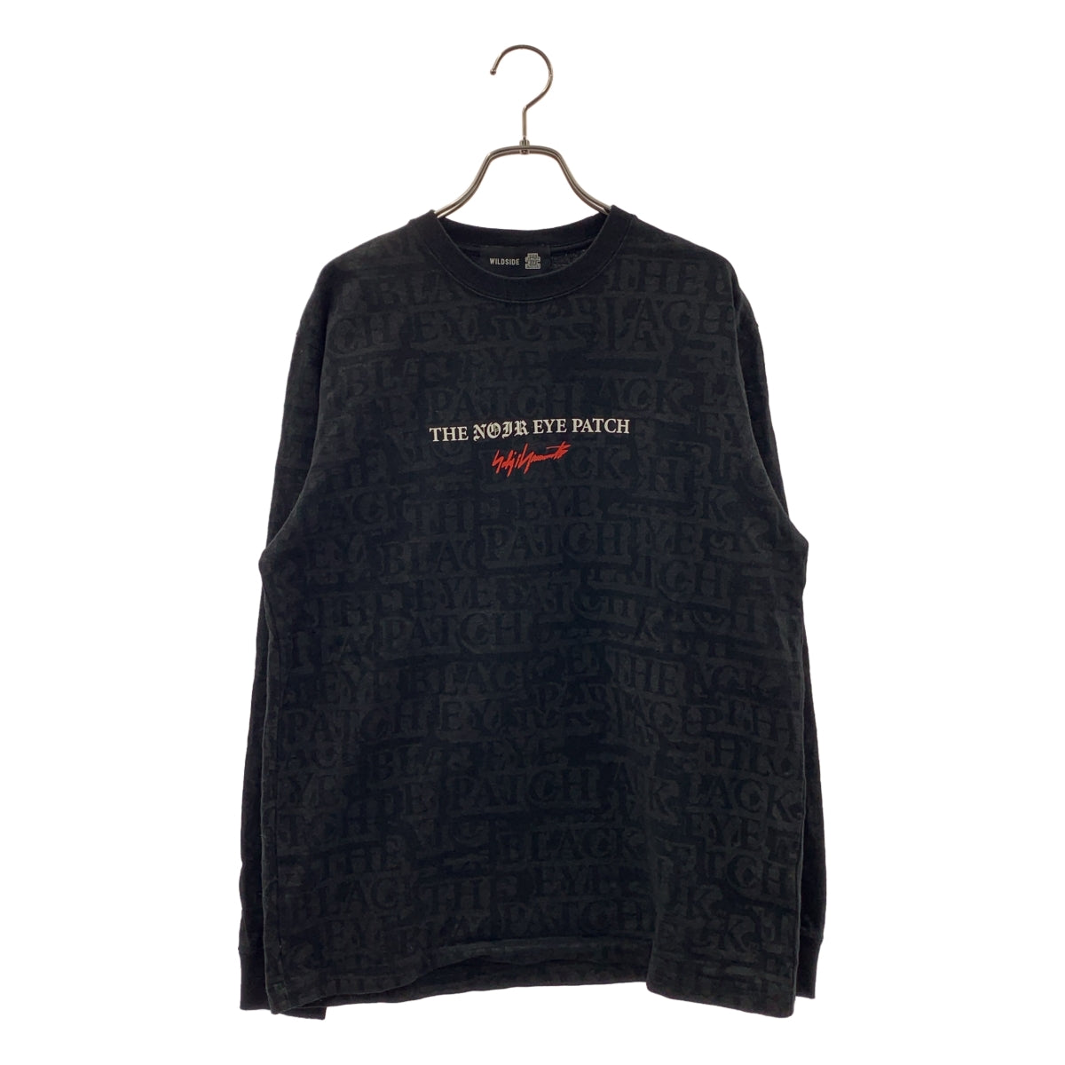 山本耀司 / Yohji Yamamoto | × 黑眼圈圖案純棉印花長袖T卹 | S碼 | 男款