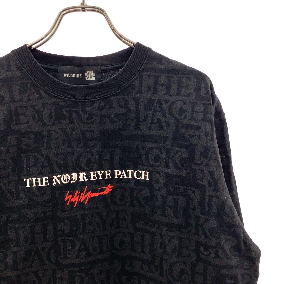 山本耀司 / Yohji Yamamoto | × 黑眼圈圖案純棉印花長袖T卹 | S碼 | 男款