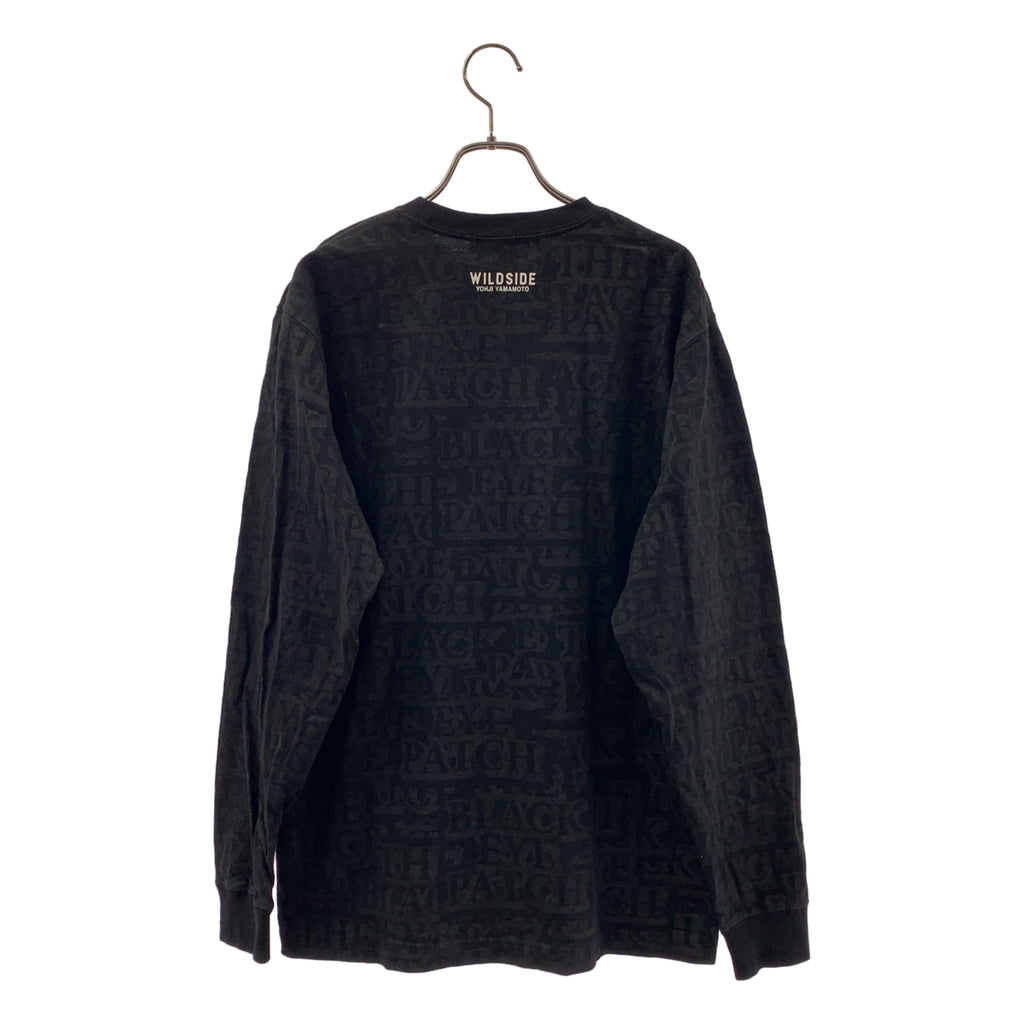 山本耀司 / Yohji Yamamoto | × 黑眼圈圖案純棉印花長袖T卹 | S碼 | 男款
