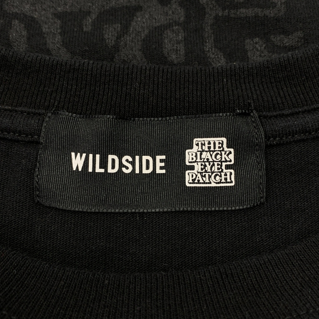 山本耀司 / Yohji Yamamoto | × 黑眼圈圖案純棉印花長袖T卹 | S碼 | 男款