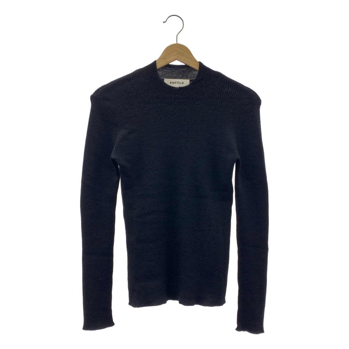 ENFOLD | 羊毛羅紋圓領毛衣 | 尺寸 38 | 女款
