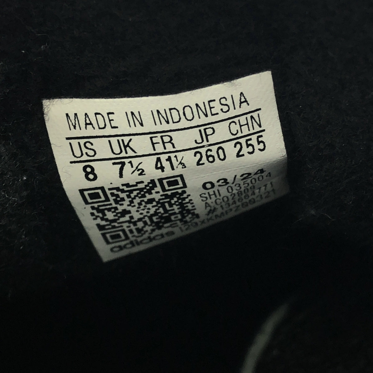 阿迪達斯 | GAZELLE 絨面革運動鞋 |尺寸 26 |核心黑色 |男士