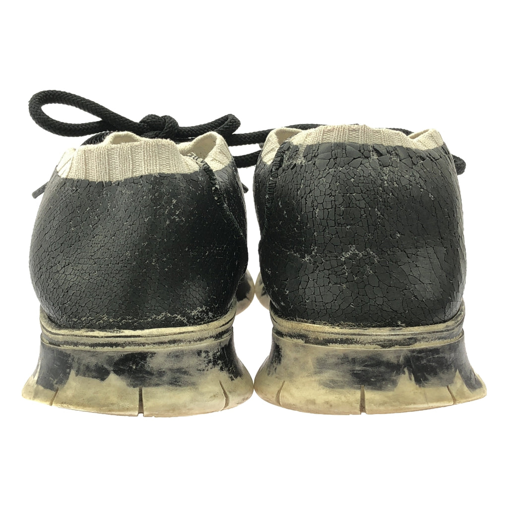 Maison Margiela |豪華跑者 |裂紋繫帶運動鞋 |尺寸 43 |黑色 |男士