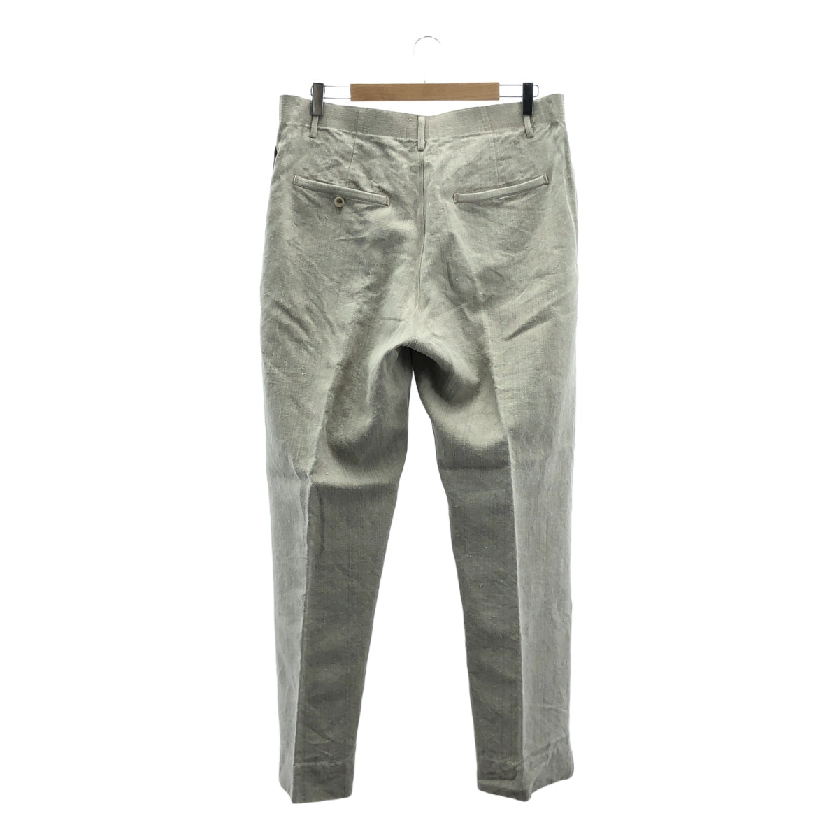 kaval / カヴァル | リネン ネップ スリット パンツ | M | ベージュ | メンズ