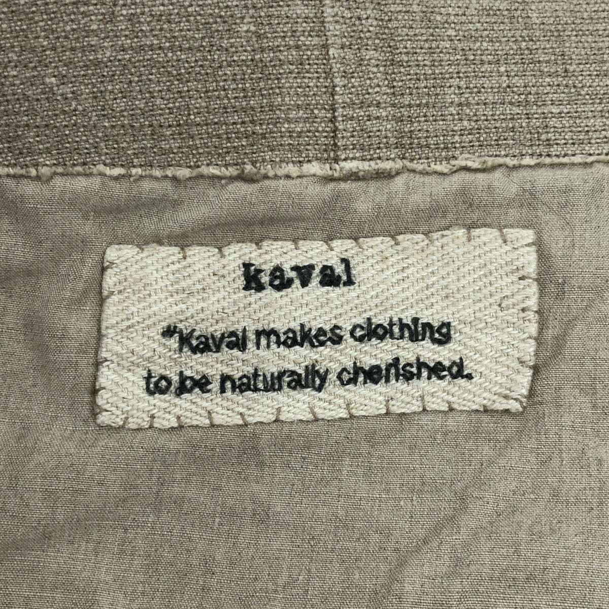 kaval / カヴァル | リネン ネップ スリット パンツ | M | ベージュ | メンズ