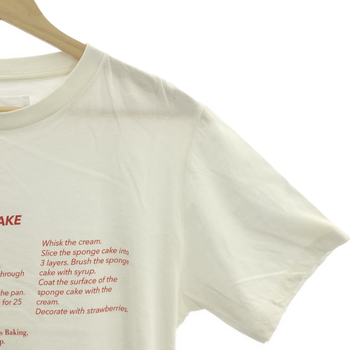 Plage / プラージュ | JANE SMITH / ジェーンスミス 別注 GIRL STRAWBERRY SHORTCAKE プリントTシャツ | ONE | ホワイト | レディース