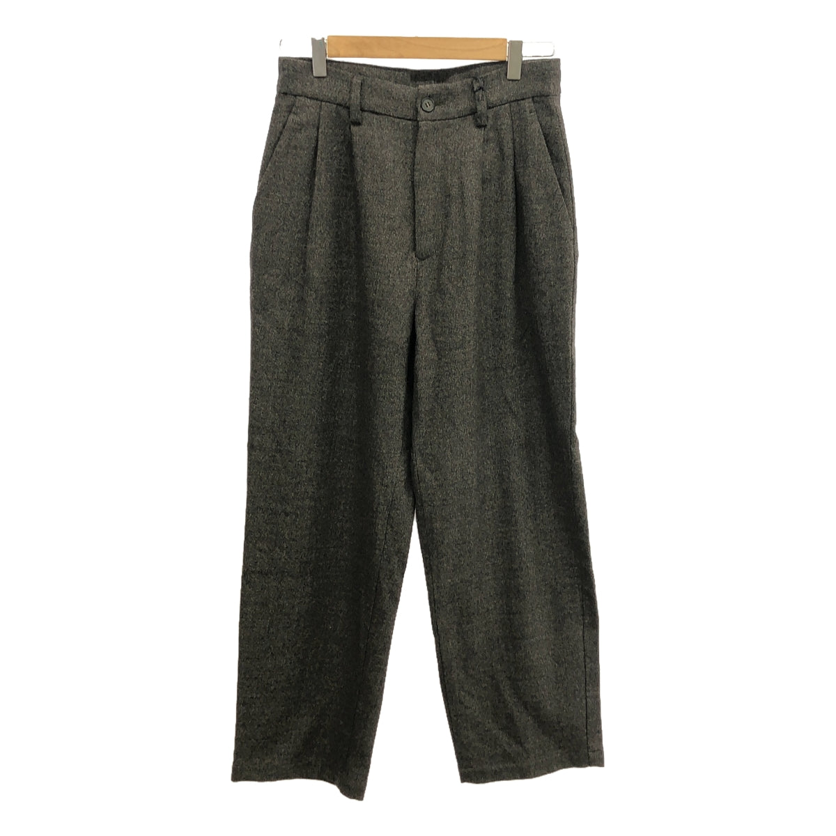 [狀況良好] WIRROW |羊毛兩褶休閒褲/有襯裡 | 1 |棕色 |男士