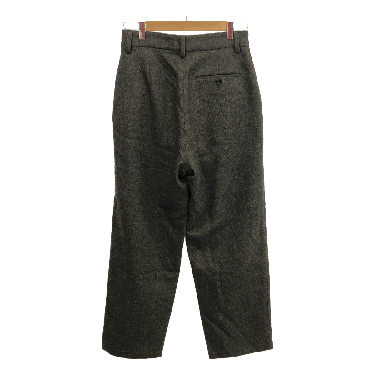 [狀況良好] WIRROW |羊毛兩褶休閒褲/有襯裡 | 1 |棕色 |男士