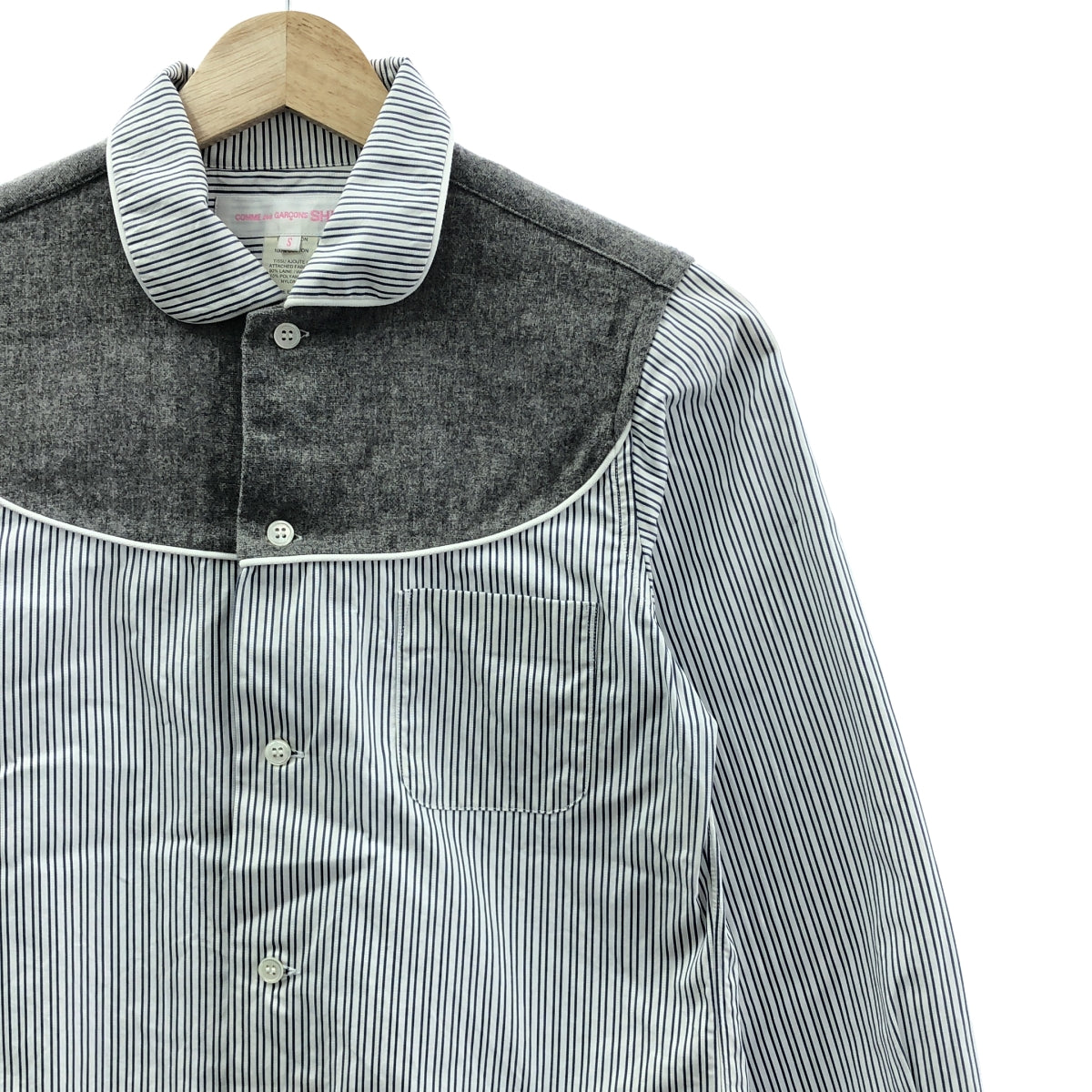 COMME des GARÇONS 襯衫 | 羊毛與棉混合材質襯衫/女式襯衫 | 小尺寸 | 女款