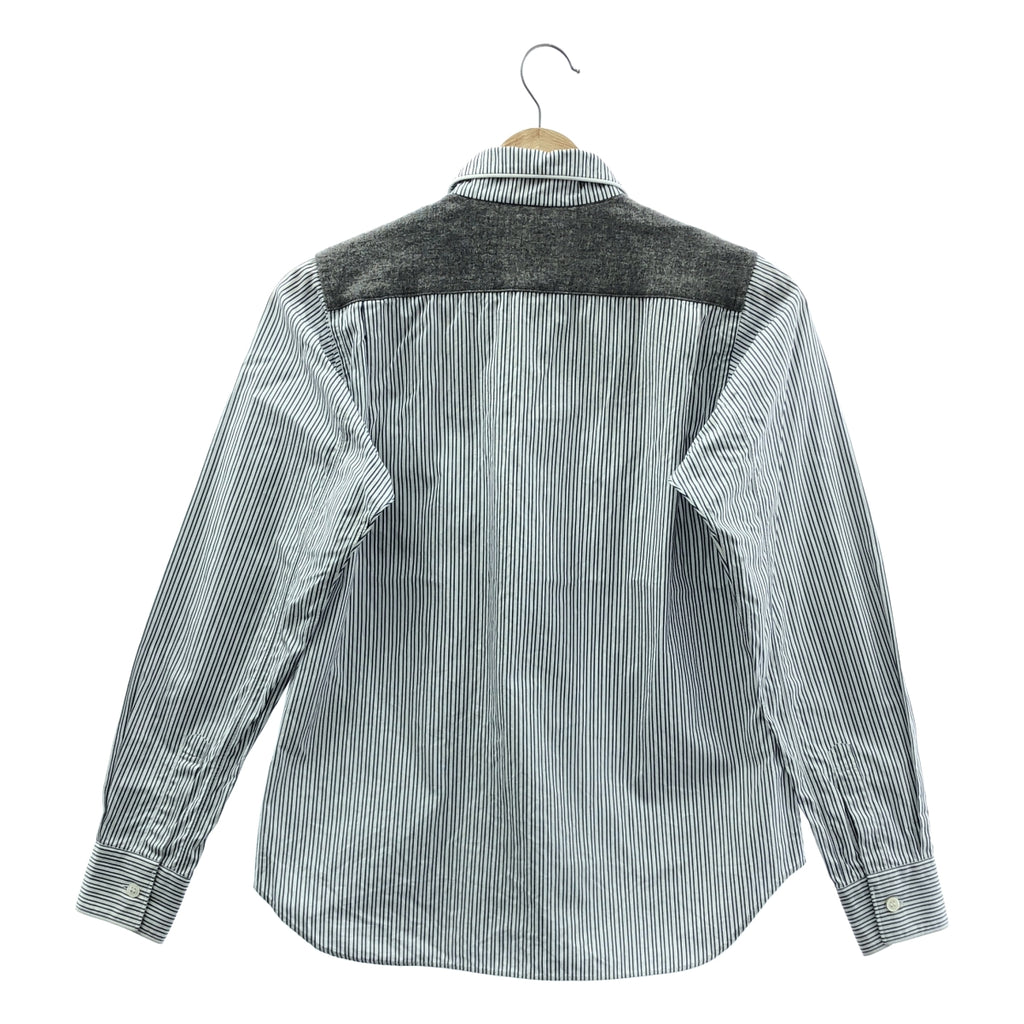 COMME des GARCONS SHIRT / 콤데 갤슨 셔츠 | 울 코튼 다른 소재 전환 셔츠 블라우스 | S |