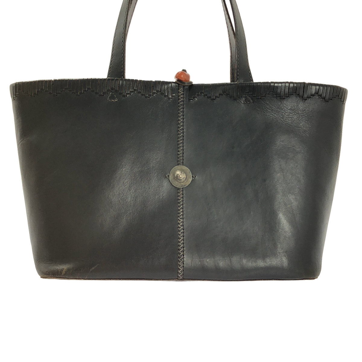 HENRY BEGUELIN / 엔리베구린 | 가죽 와이드 토트 백 | 블랙 | 여성