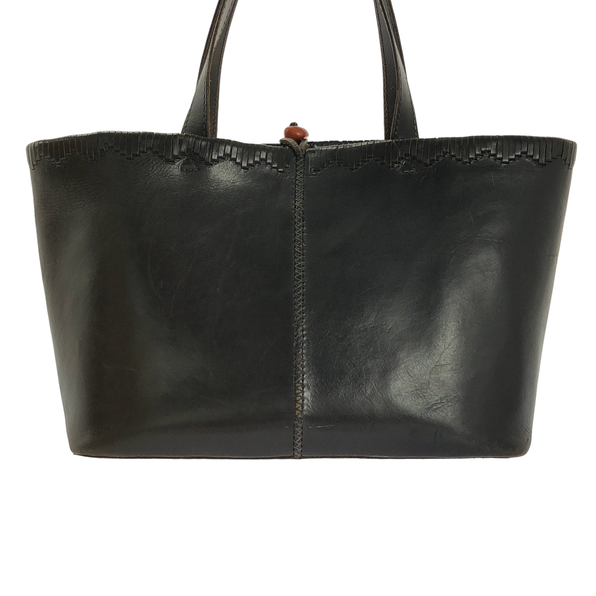 HENRY BEGUELIN / 엔리베구린 | 가죽 와이드 토트 백 | 블랙 | 여성