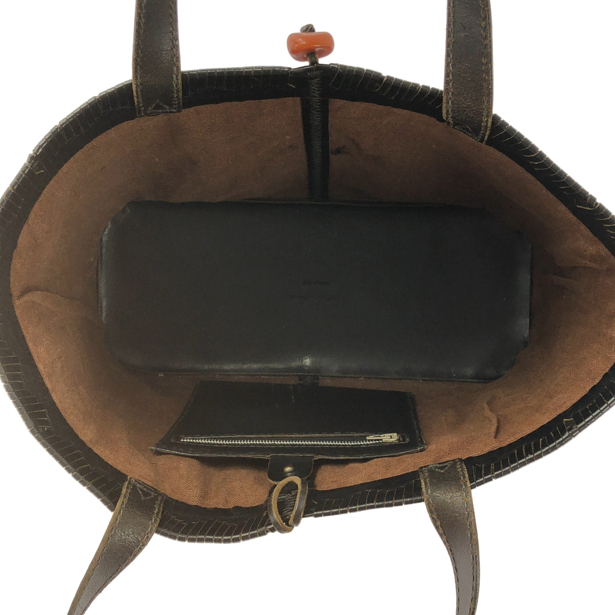 HENRY BEGUELIN / 엔리베구린 | 가죽 와이드 토트 백 | 블랙 | 여성