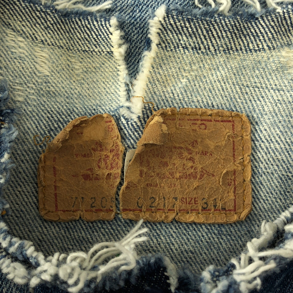 Levi's | 重製彩繪牛仔短版外套 / 印有 522 字樣 |