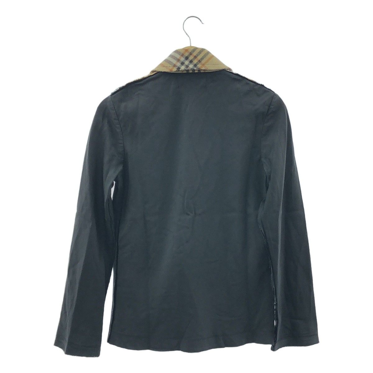 tricot COMME des GARCONS / 토리코콤데가르손 | 2002AW | 울 다른 소재 전환 차단 인사이드 아웃 재킷 | M | 블랙 / 베이지 |