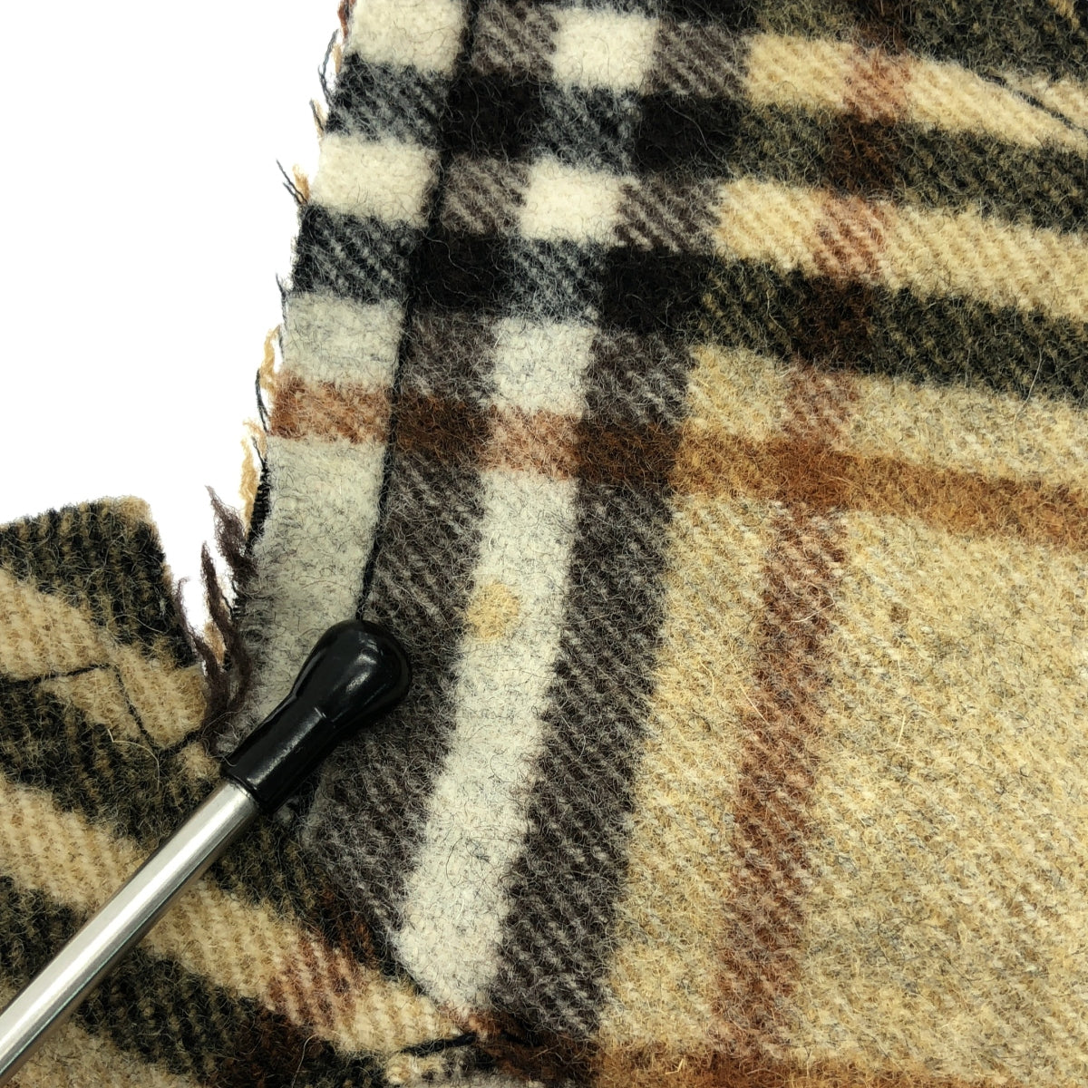 tricot COMME des GARÇONS | 2002 秋冬 | 羊毛混合材質內外翻領外套 | M 碼 | 黑色/米色 | 女款